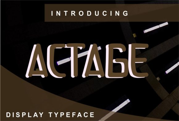 Discover Actage: A Versatile Display Font for Creative Projects