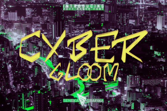 Discover Cyber Gloom: A Dark and Spooky Display Font for Web Design