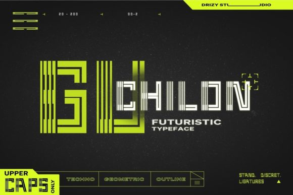 Guchilon: A Bold and Futuristic Display Font for Modern Web Design