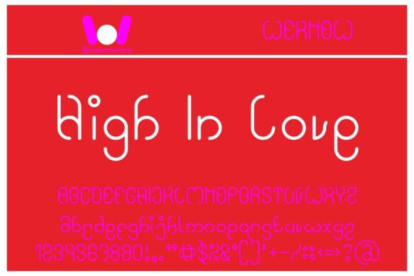 High in Love: A Whimsical Display Font for Editorial Magic