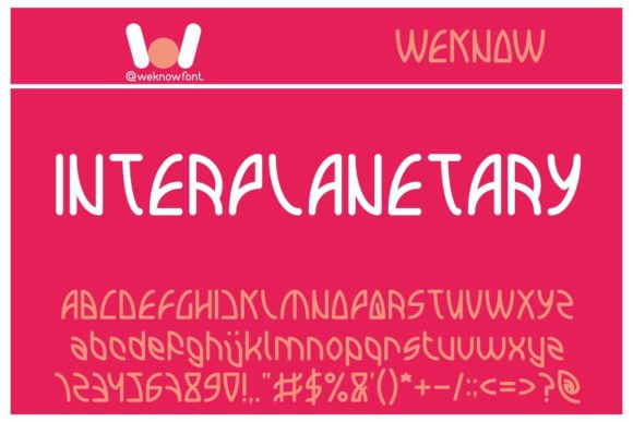 Interplanetary: A Cool and Casual Display Font for Designers