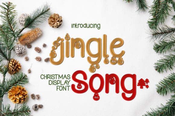 Jingle Song: A Festive Display Font for Engaging Visuals