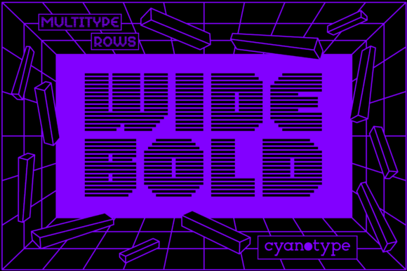 MultiType Rows Wide Bold: A Trendy Display Font for Web Design