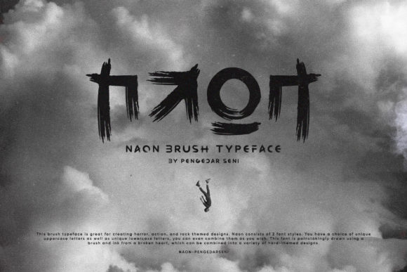 Naon: A Bold and Edgy Display Font for Creative Projects