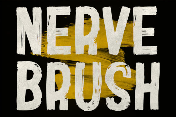 Nerve Brush: A Bold and Expressive Display Font