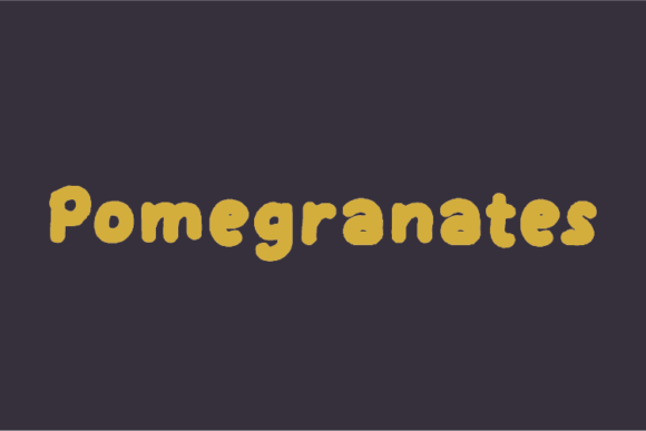 Pomegranates: A Versatile Display Font for Editorial Design
