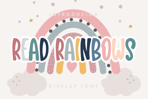 Read Rainbows: A Playful Display Font for Editorial Charm