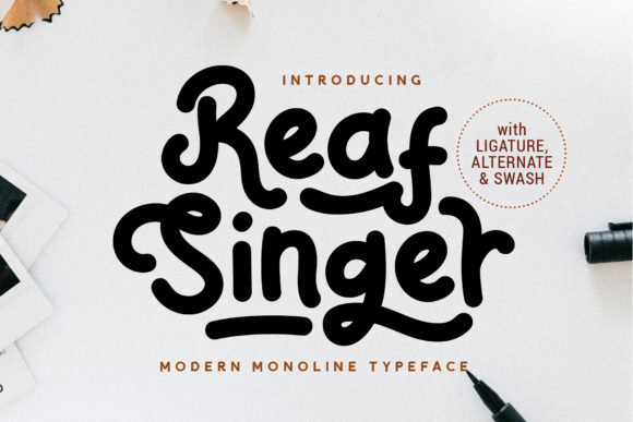 Reaf Singer: A Whimsical Display Font for Editorial Design