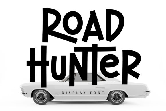 Road Hunter: A Bold Display Font for Creative Branding