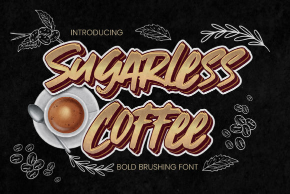 Sugarless Coffee: A Bold Display Font for Creative Campaigns