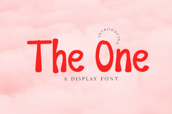The One: A Quirky Display Font for Editorial Design