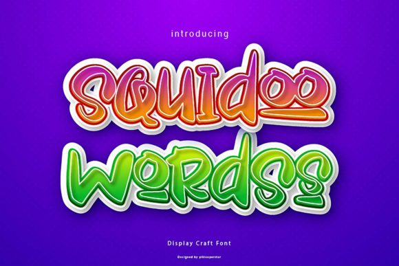 Transform Your Brand with Squidoo Wordss Display Font