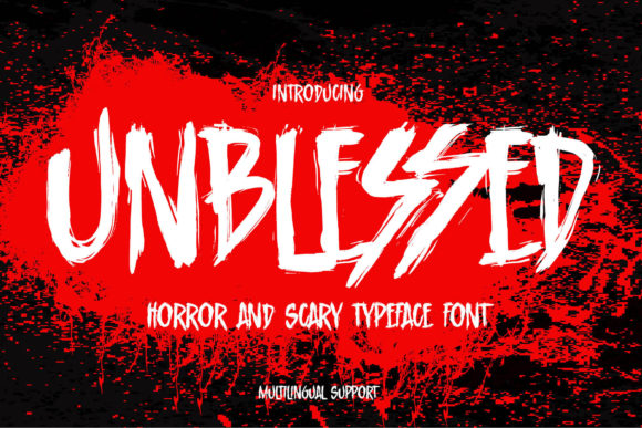Unblessed: A Dark and Creepy Display Font for Bold Branding