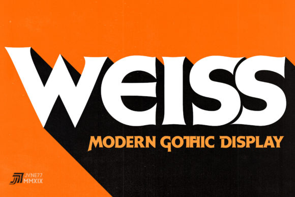 Unleash Creativity with Weiss: A Bold Display Font