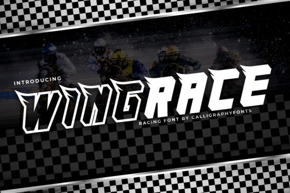 WingRace: A Dynamic Display Font for Bold Web Design